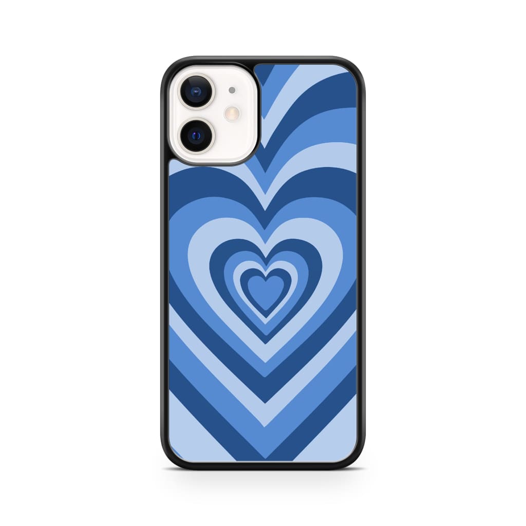 Blue Latte Heart Phone Case - iPhone 12 Mini - Phone Case