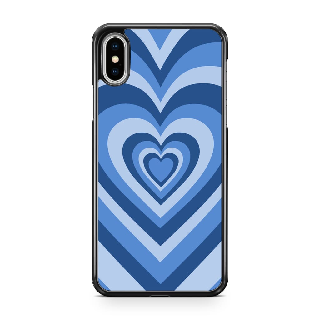 Blue Latte Heart Phone Case - iPhone XS Max - Phone Case