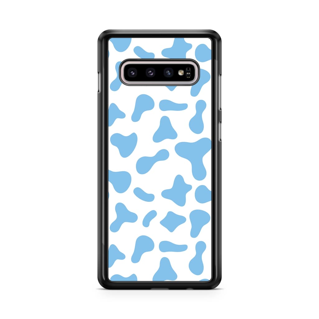 Blue Moo Cow Phone Case - Galaxy S10 - Phone Case