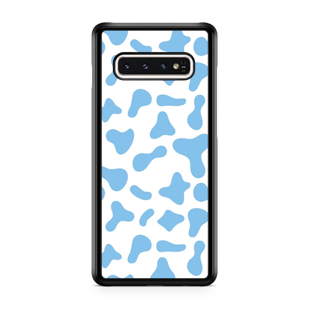 Blue Moo Cow Phone Case - Galaxy S10 Plus - Phone Case