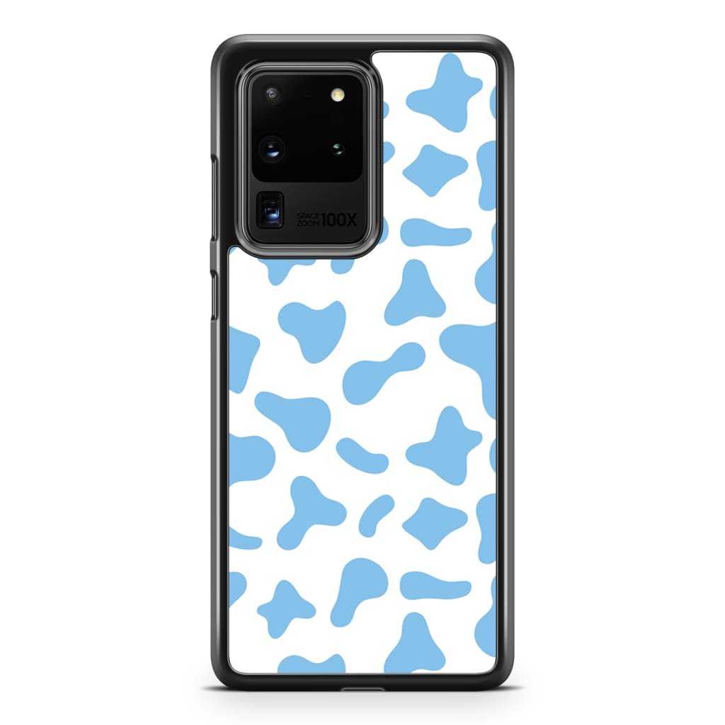 Blue Moo Cow Phone Case - Galaxy S20 Ultra - Phone Case