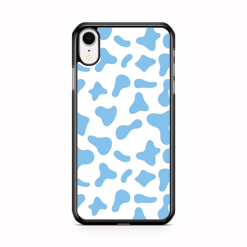 Blue Moo Cow Phone Case - iPhone XR - Phone Case
