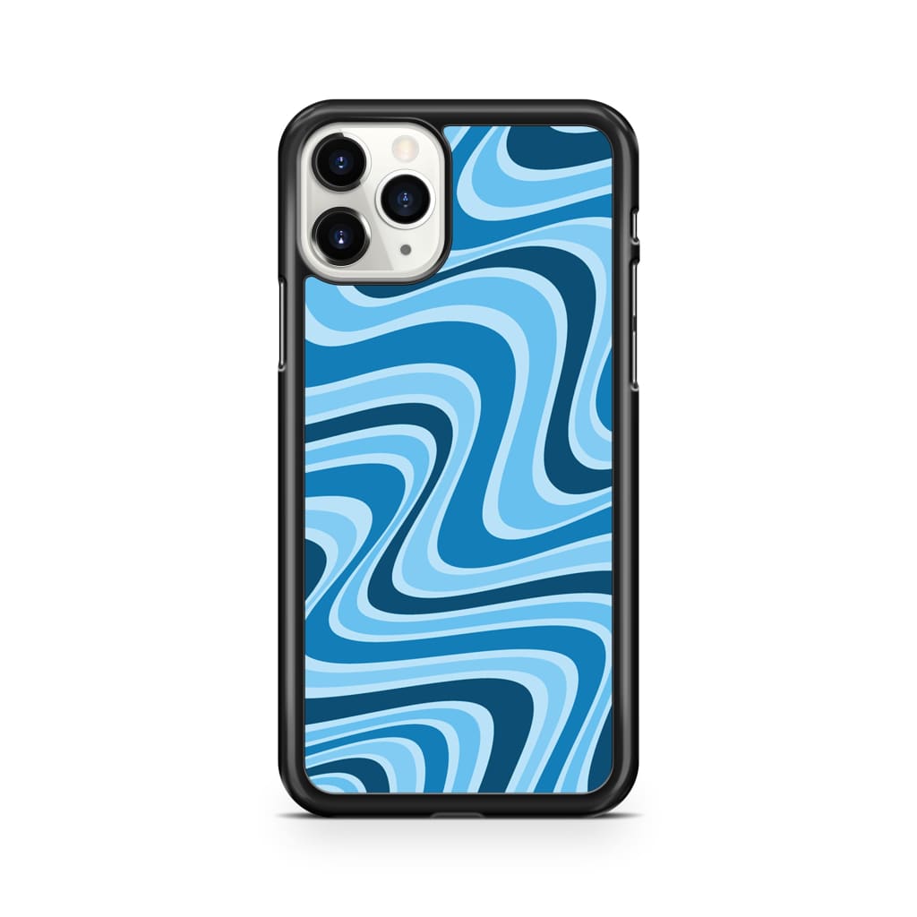 Blue Retro Waves Phone Case - iPhone 11 Pro - Phone Case