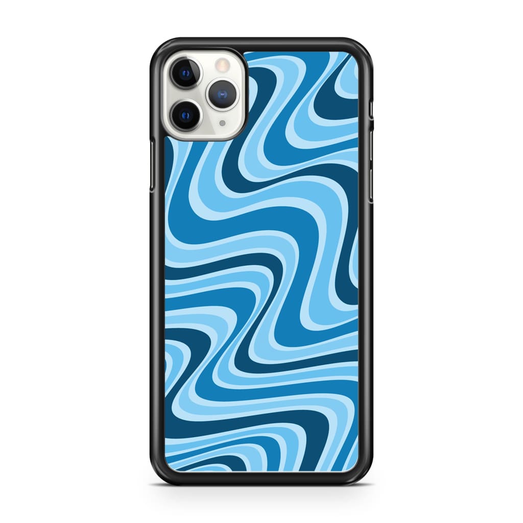Blue Retro Waves Phone Case - iPhone 11 Pro Max - Phone Case