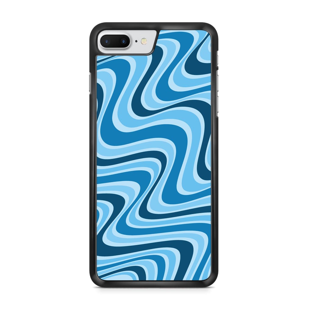Blue Retro Waves Phone Case - iPhone 6/7/8 Plus - Phone Case