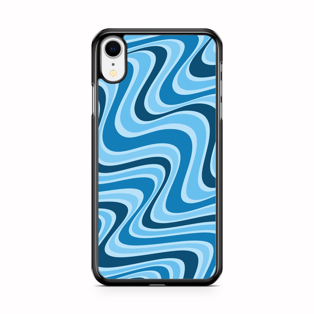 Blue Retro Waves Phone Case - iPhone XR - Phone Case