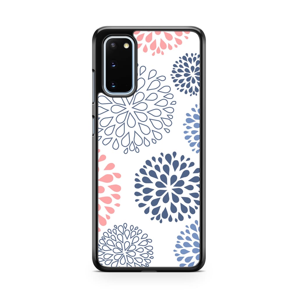 Candy Stripe Dahlia Phone Case - Galaxy S20 - Phone Case