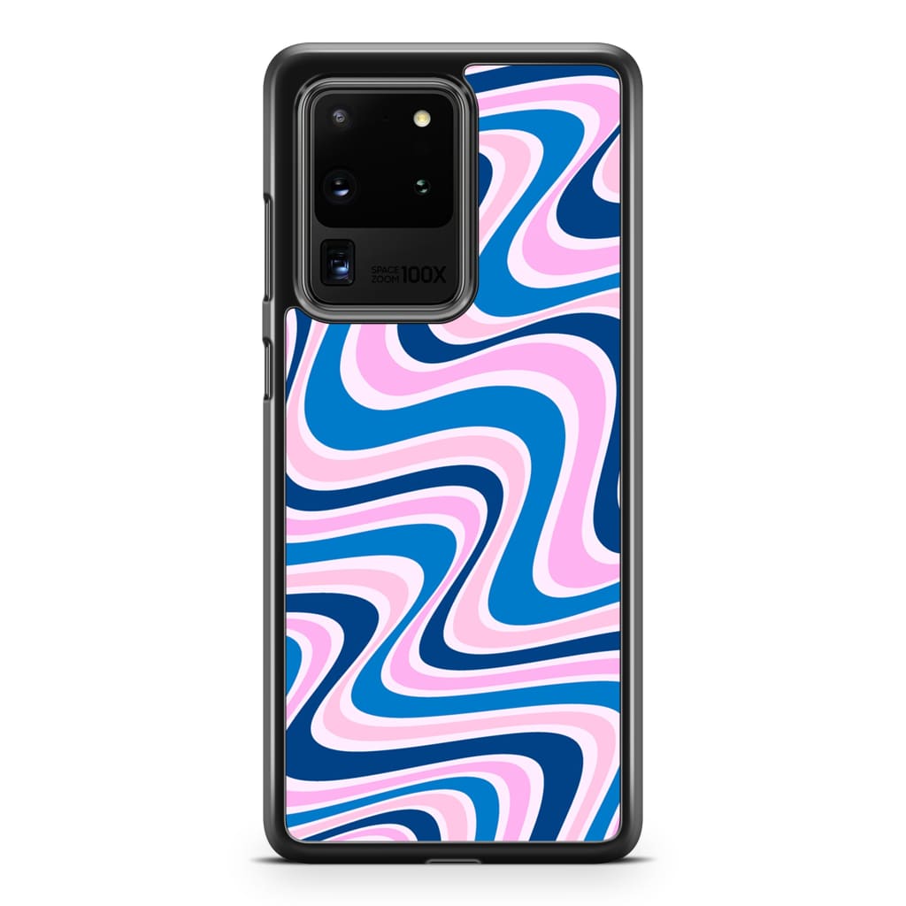 Candycane Retro Waves Phone Case - Galaxy S20 Ultra - Phone 