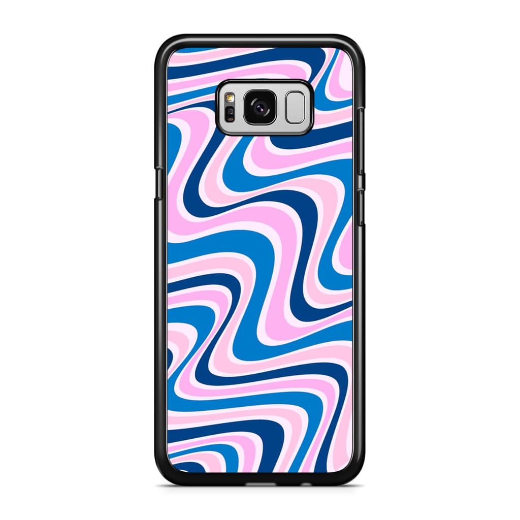 Candycane Retro Waves Phone Case - Galaxy S8 Plus - Phone 