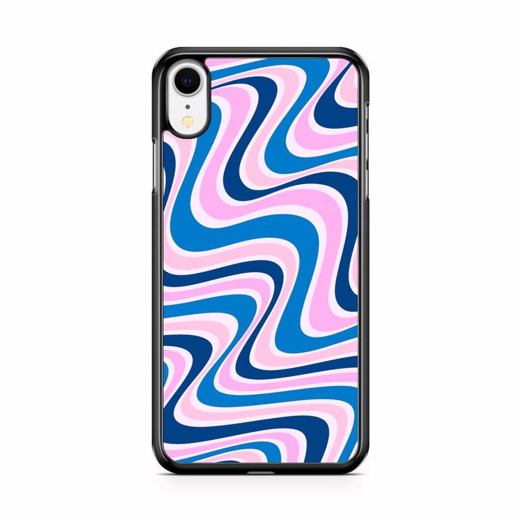 Candycane Retro Waves Phone Case - iPhone XR - Phone Case