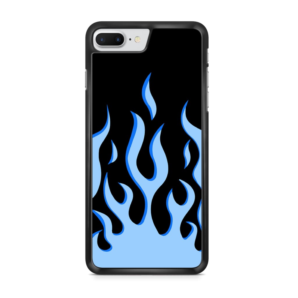 Electric Blue Flames Phone Case - iPhone 6/7/8 Plus - Phone 