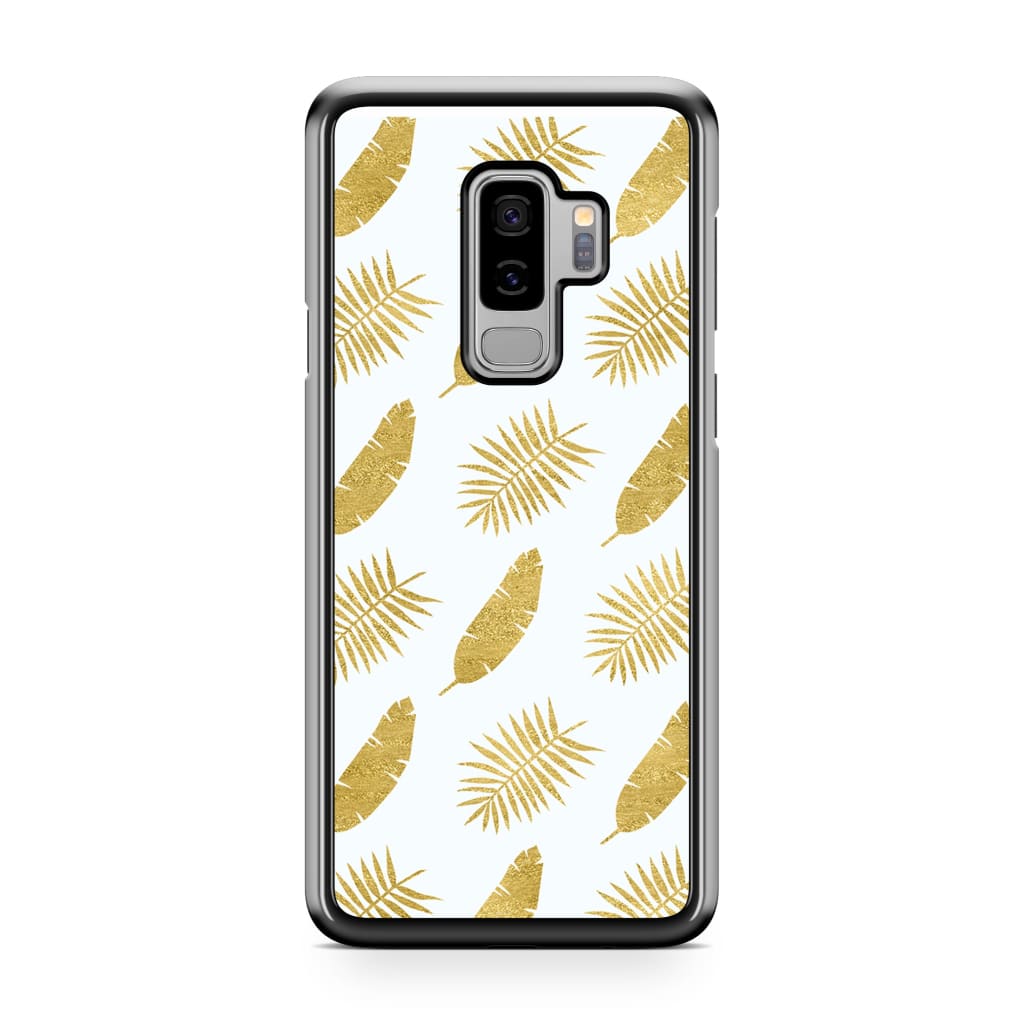 Gold Leaves Phone Case - Galaxy S9 Plus - Phone Case