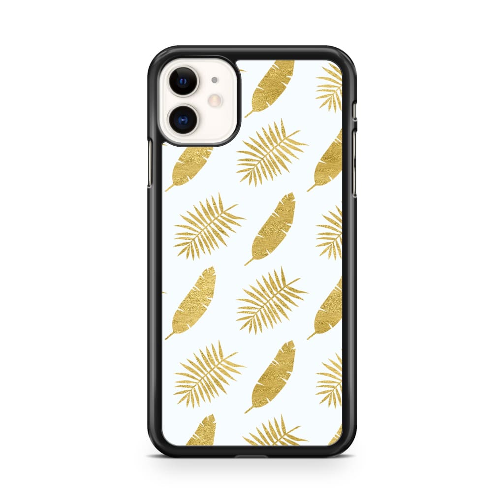 Gold Leaves Phone Case - iPhone 11 - Phone Case