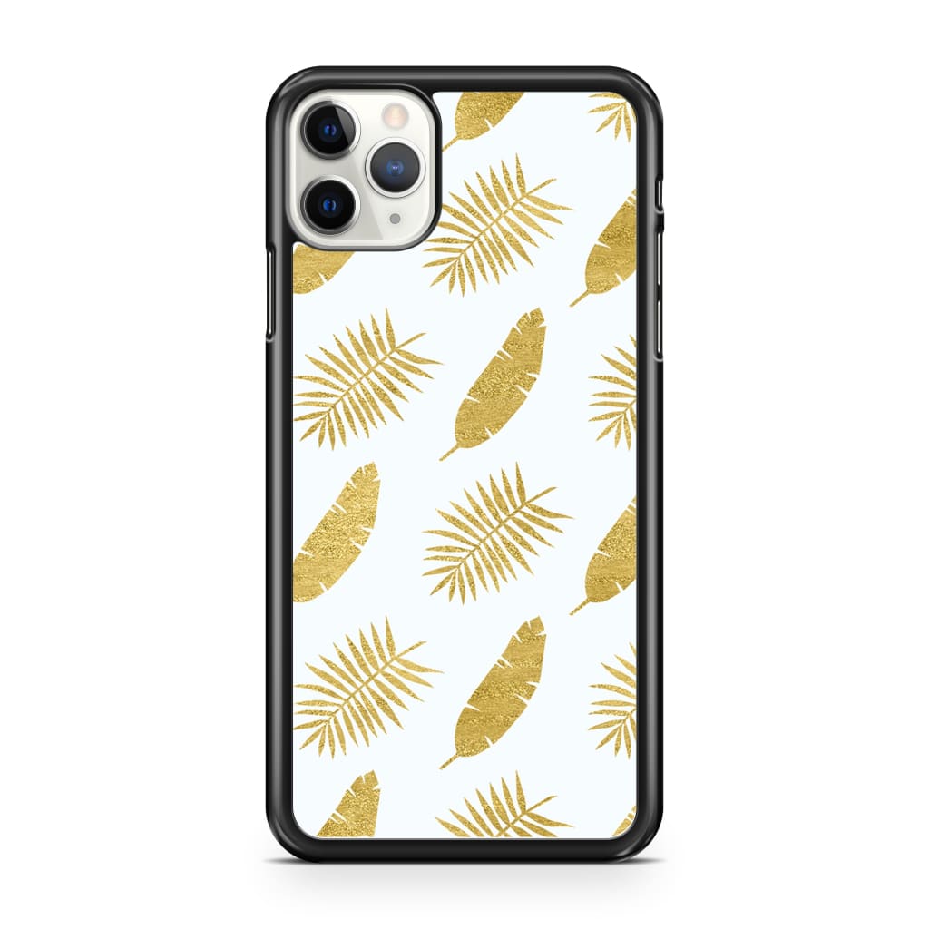 Gold Leaves Phone Case - iPhone 11 Pro Max - Phone Case