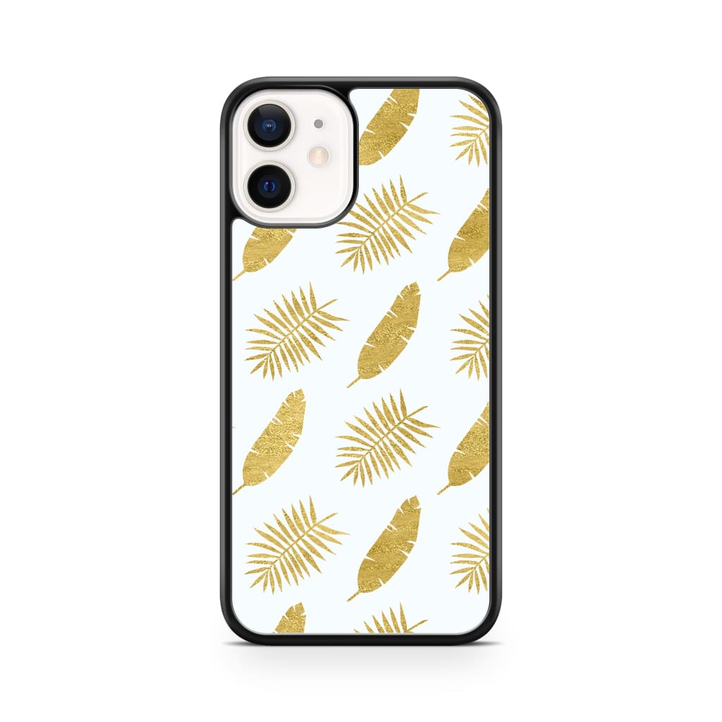 Gold Leaves Phone Case - iPhone 12 Mini - Phone Case