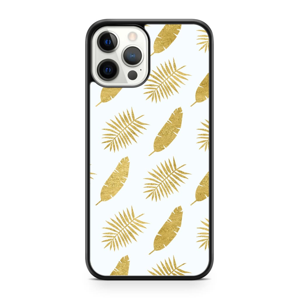 Gold Leaves Phone Case - iPhone 12 Pro Max - Phone Case