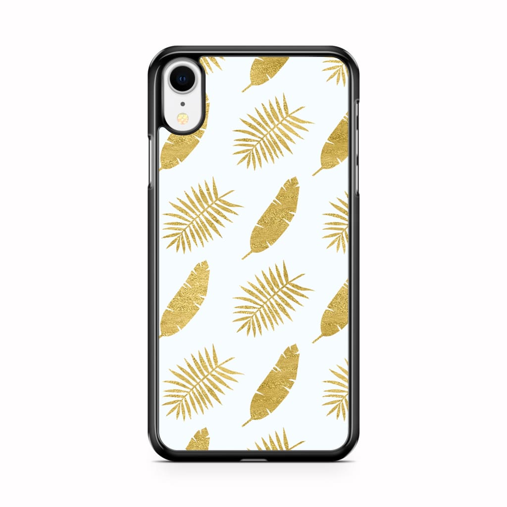 Gold Leaves Phone Case - iPhone XR - Phone Case