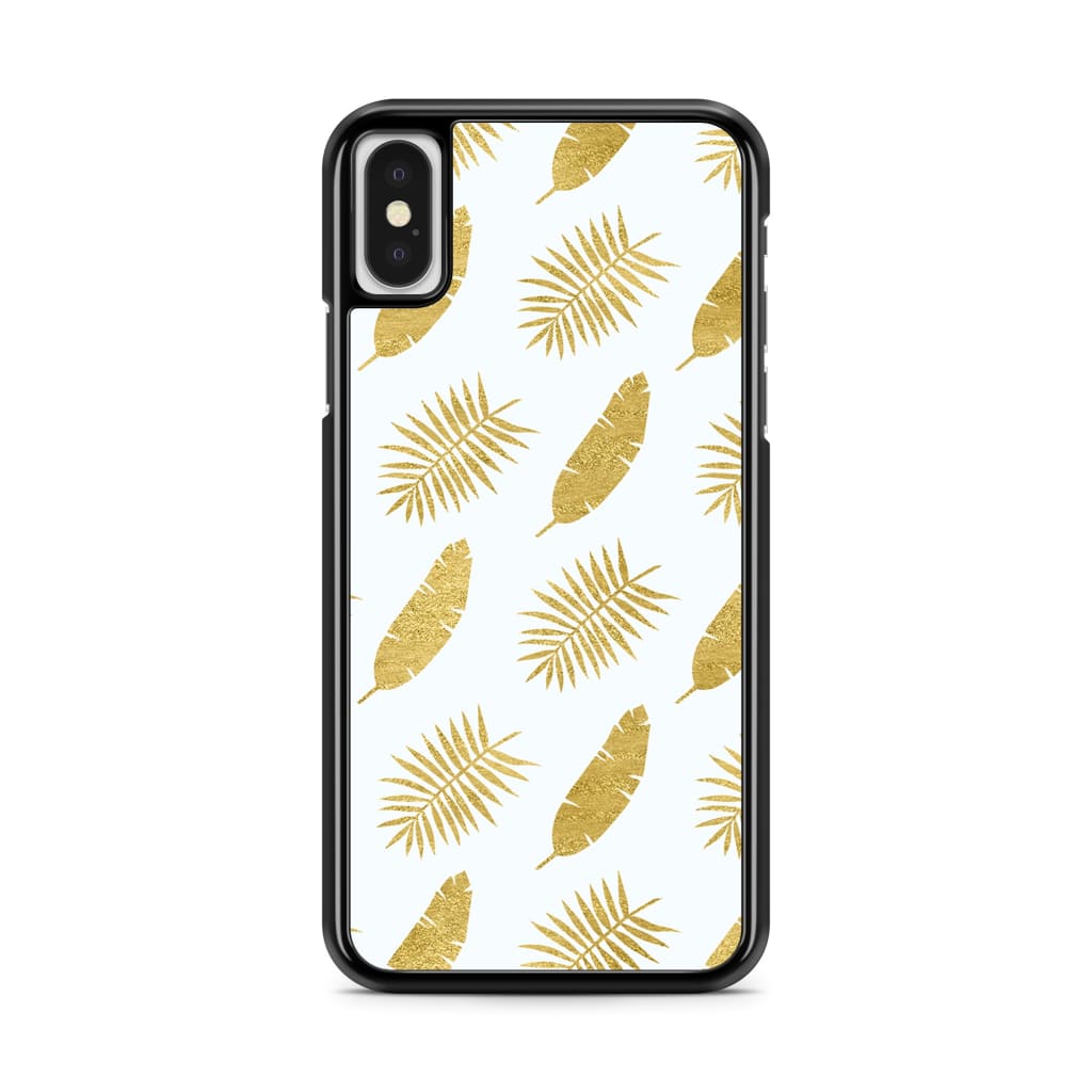 Gold Leaves Phone Case - iPhone X/XS - Phone Case