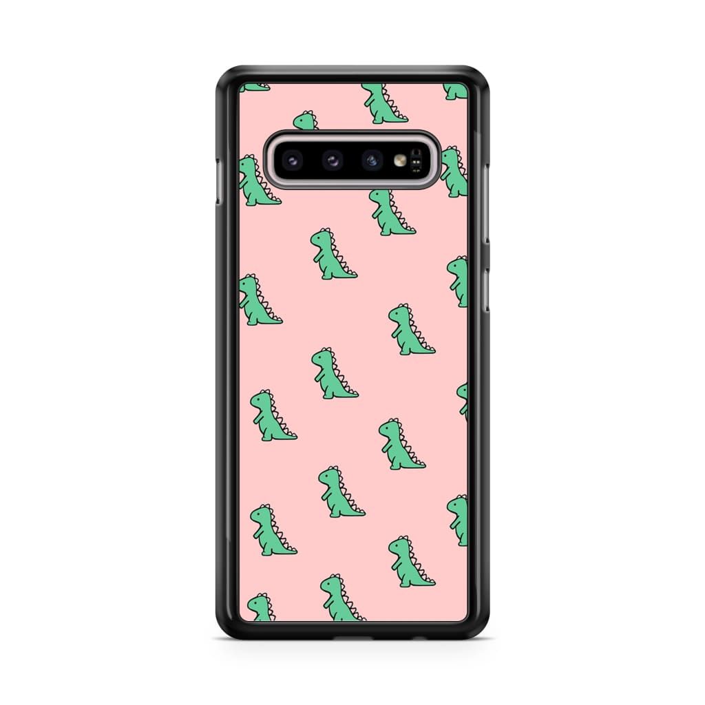Green Dinosaur Phone Case - Galaxy S10 - Phone Case