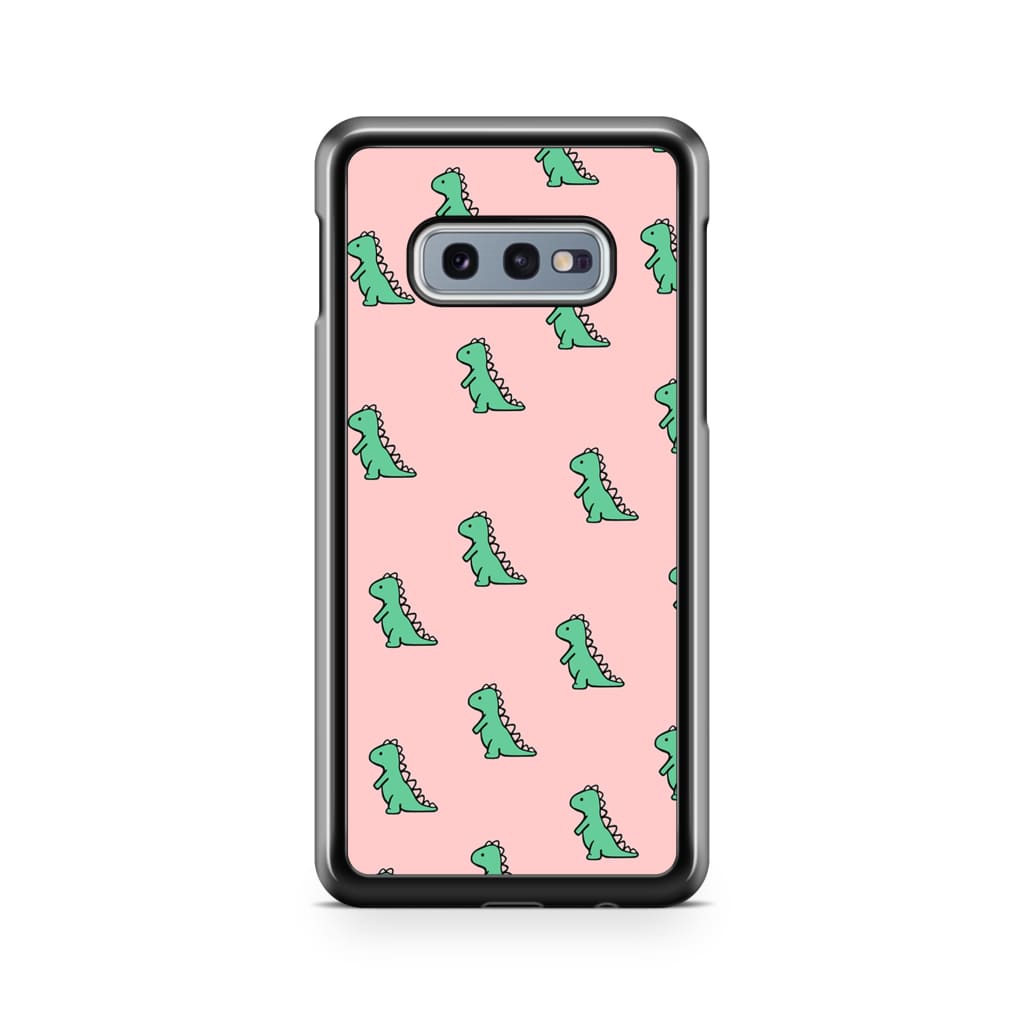 Green Dinosaur Phone Case - Galaxy S10e - Phone Case
