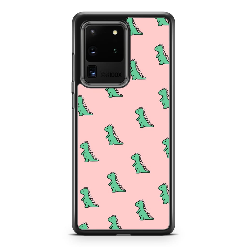 Green Dinosaur Phone Case - Galaxy S20 Ultra - Phone Case