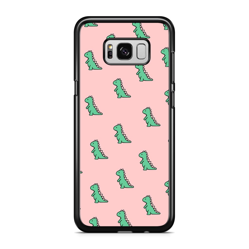 Green Dinosaur Phone Case - Galaxy S8 - Phone Case