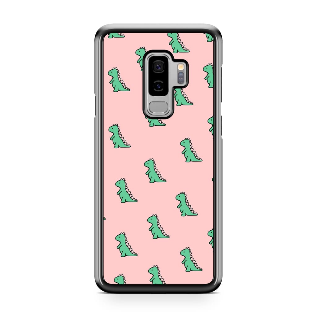 Green Dinosaur Phone Case - Galaxy S9 Plus - Phone Case