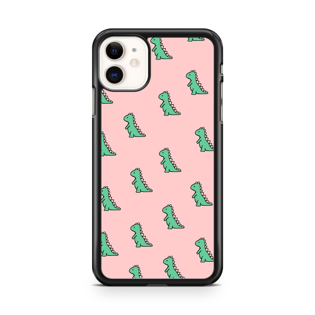Green Dinosaur Phone Case - iPhone 11 - Phone Case