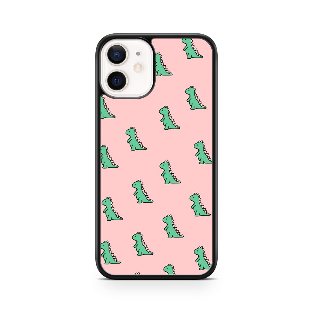 Green Dinosaur Phone Case - iPhone 12 Mini - Phone Case