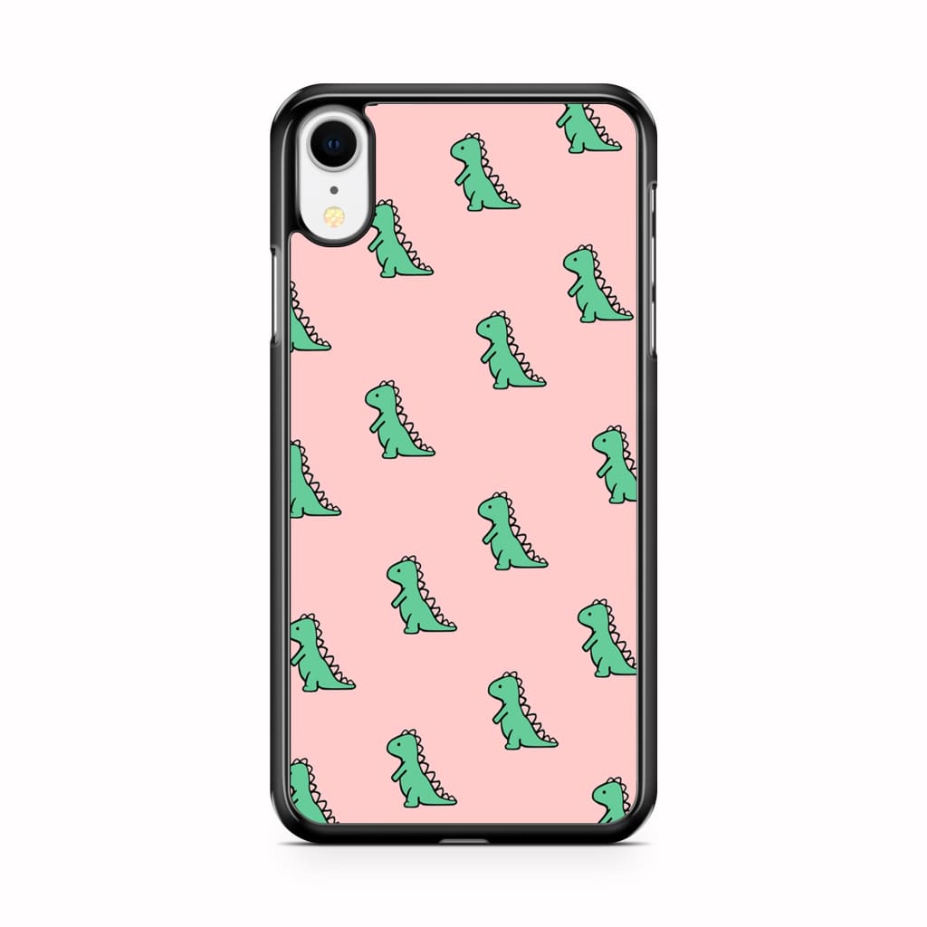 Green Dinosaur Phone Case - iPhone XR - Phone Case