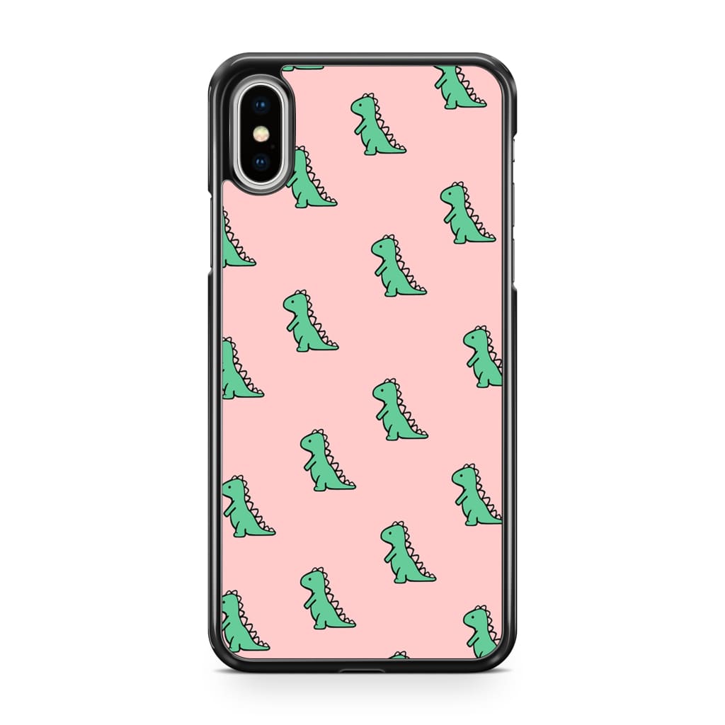 Green Dinosaur Phone Case - iPhone XS Max - Phone Case