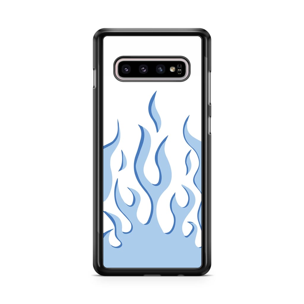Iris Blue Flame Phone Case - Galaxy S10 - Phone Case