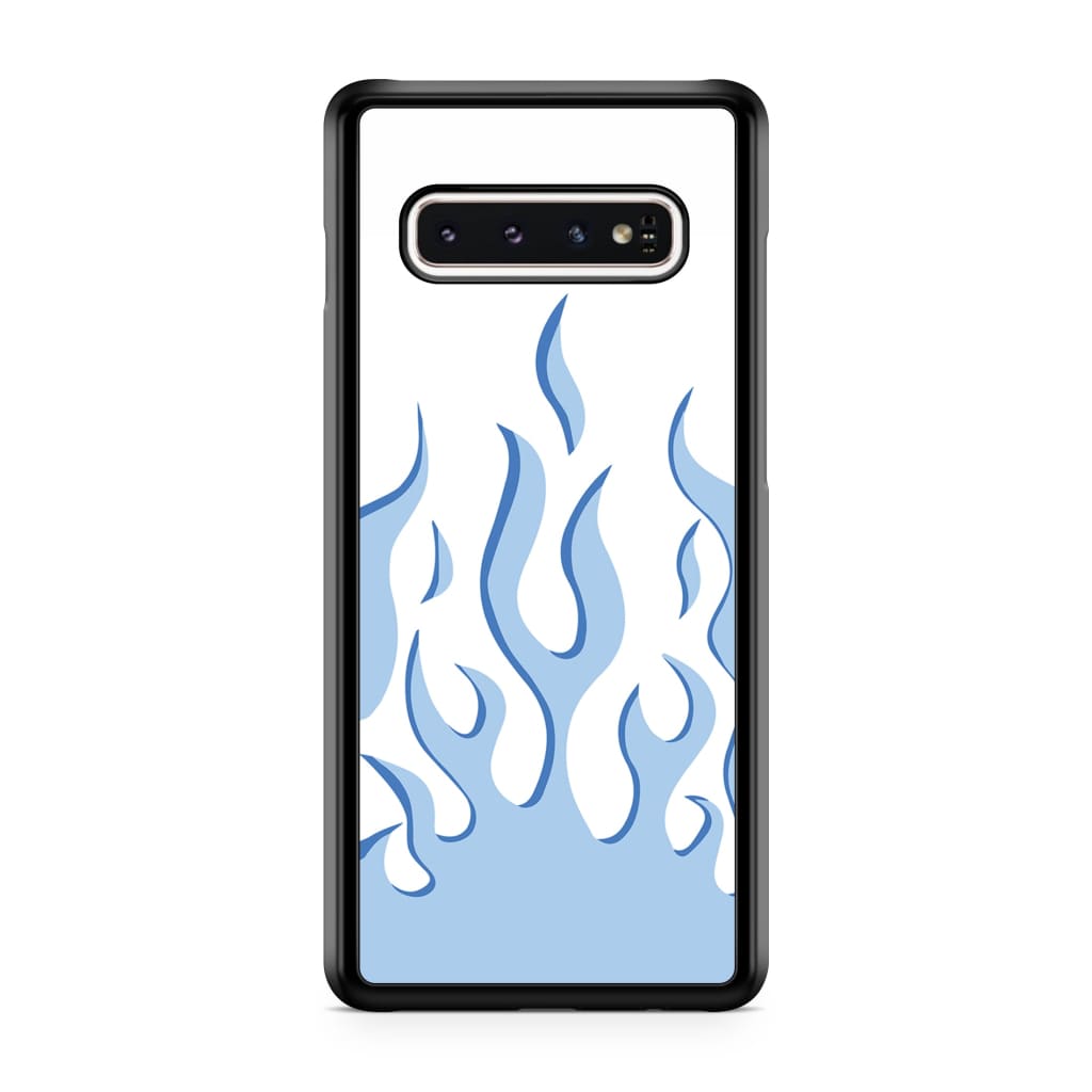 Iris Blue Flame Phone Case - Galaxy S10 Plus - Phone Case