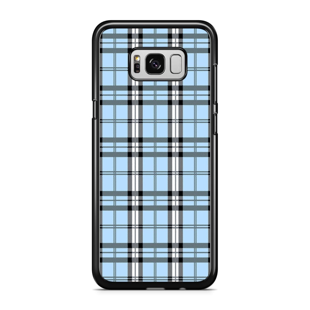 Iris Blue Plaid Phone Case - Galaxy S8 - Phone Case