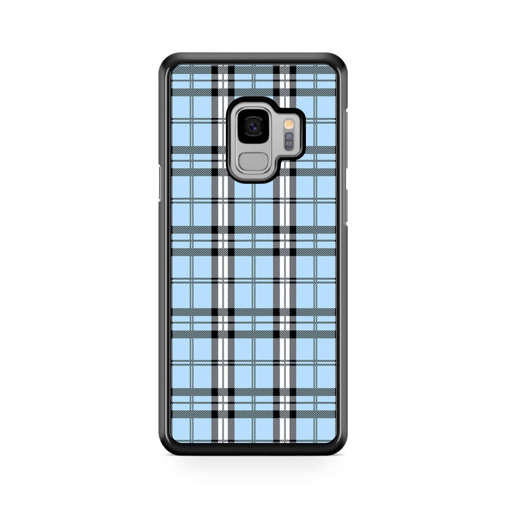 Iris Blue Plaid Phone Case - Galaxy S9 - Phone Case