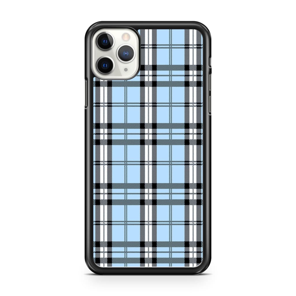 Iris Blue Plaid Phone Case - iPhone 11 Pro Max - Phone Case
