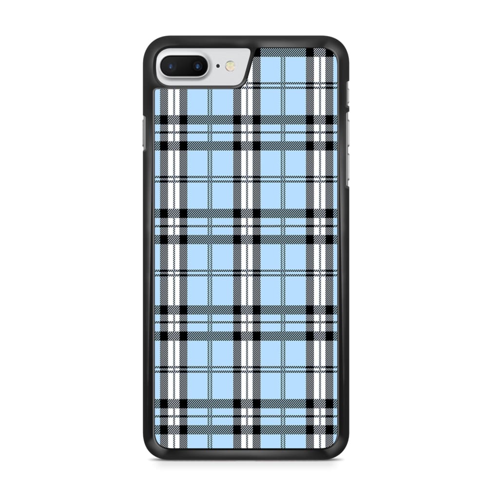 Iris Blue Plaid Phone Case - iPhone 6/7/8 Plus - Phone Case