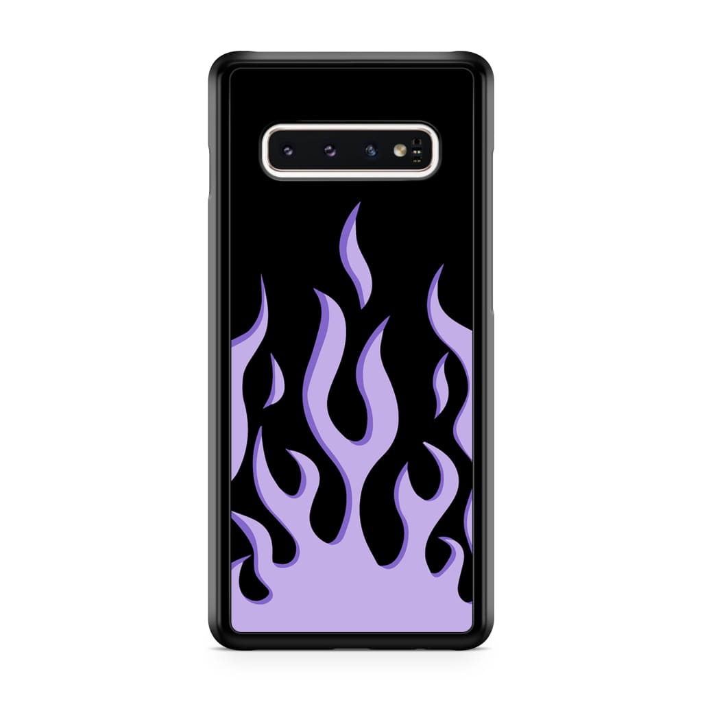 Lavender Flames Phone Case - Galaxy S10 Plus - Phone Case
