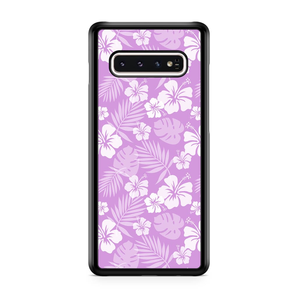 Lavender Hibiscus Phone Case - Galaxy S10 Plus - Phone Case