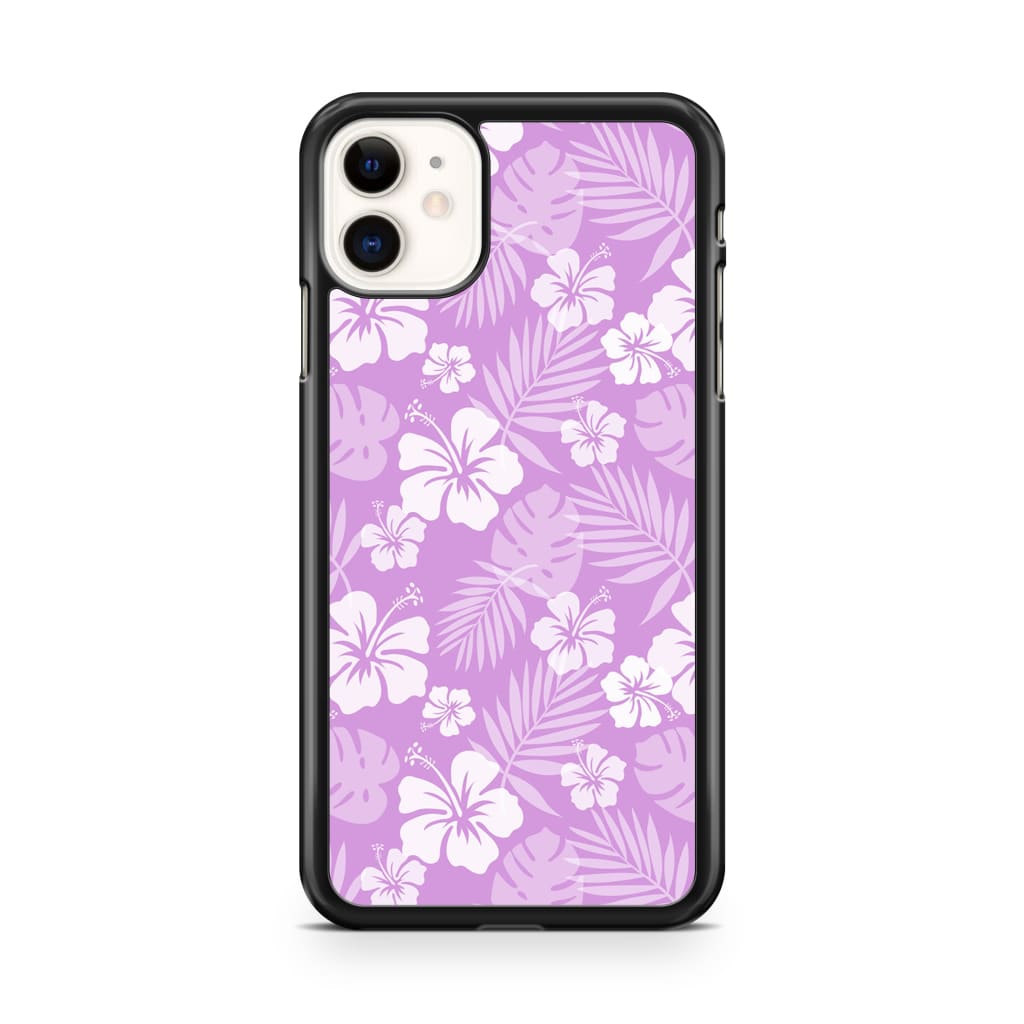 Lavender Hibiscus Phone Case - iPhone 11 - Phone Case