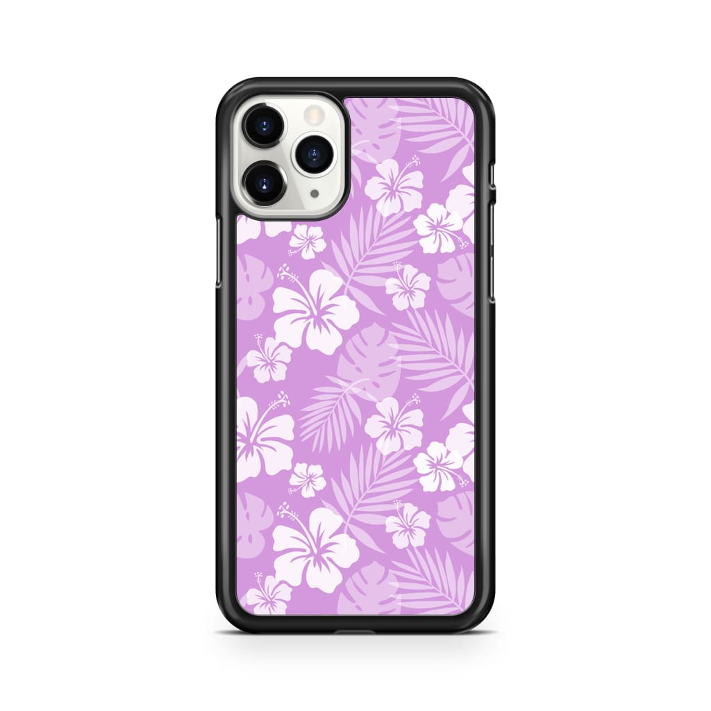 Lavender Hibiscus Phone Case - iPhone 11 Pro - Phone Case