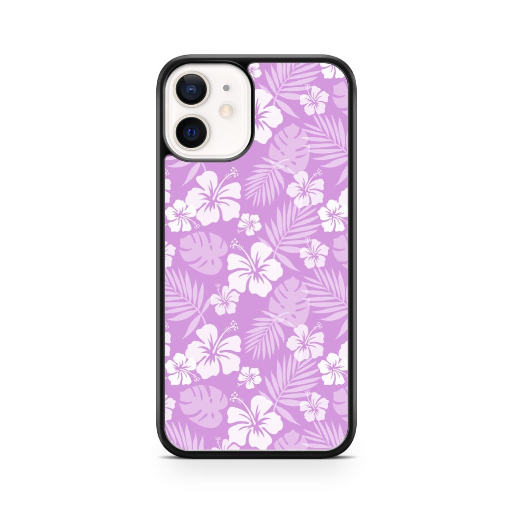 Lavender Hibiscus Phone Case - iPhone 12 Mini - Phone Case