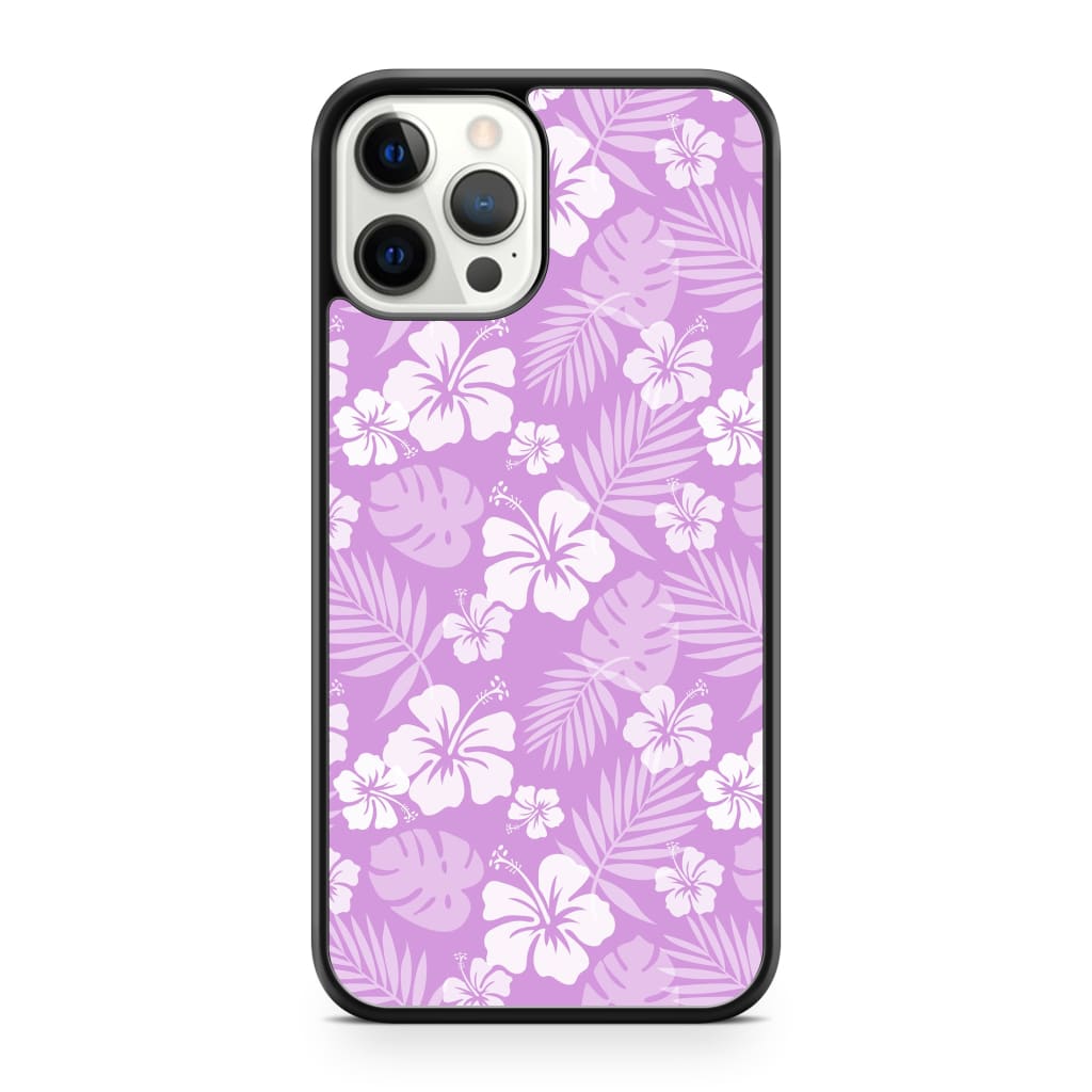 Lavender Hibiscus Phone Case - iPhone 12 Pro Max - Phone 