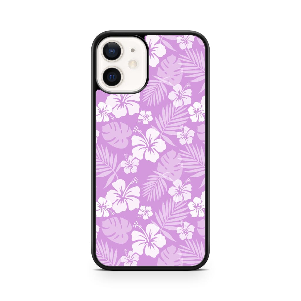 Lavender Hibiscus Phone Case - iPhone 12/12 Pro - Phone Case