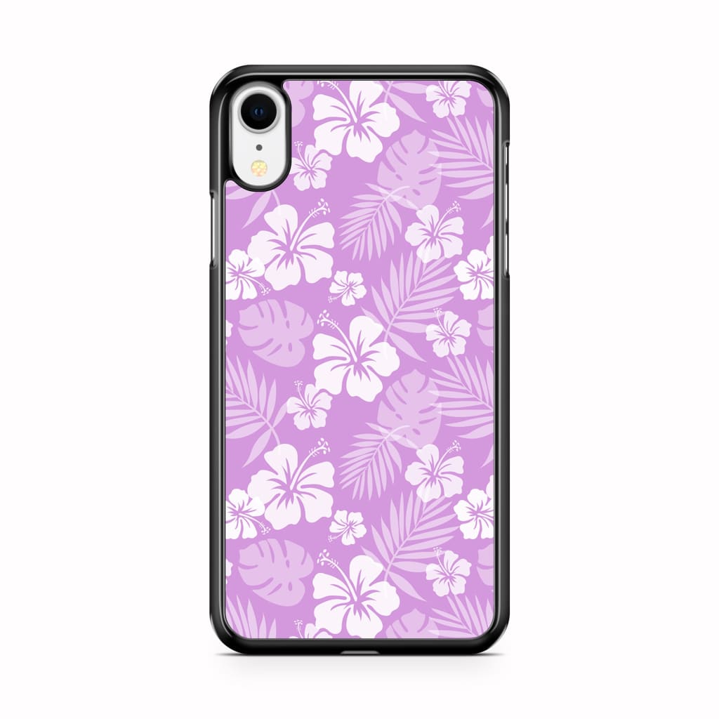 Lavender Hibiscus Phone Case - iPhone XR - Phone Case