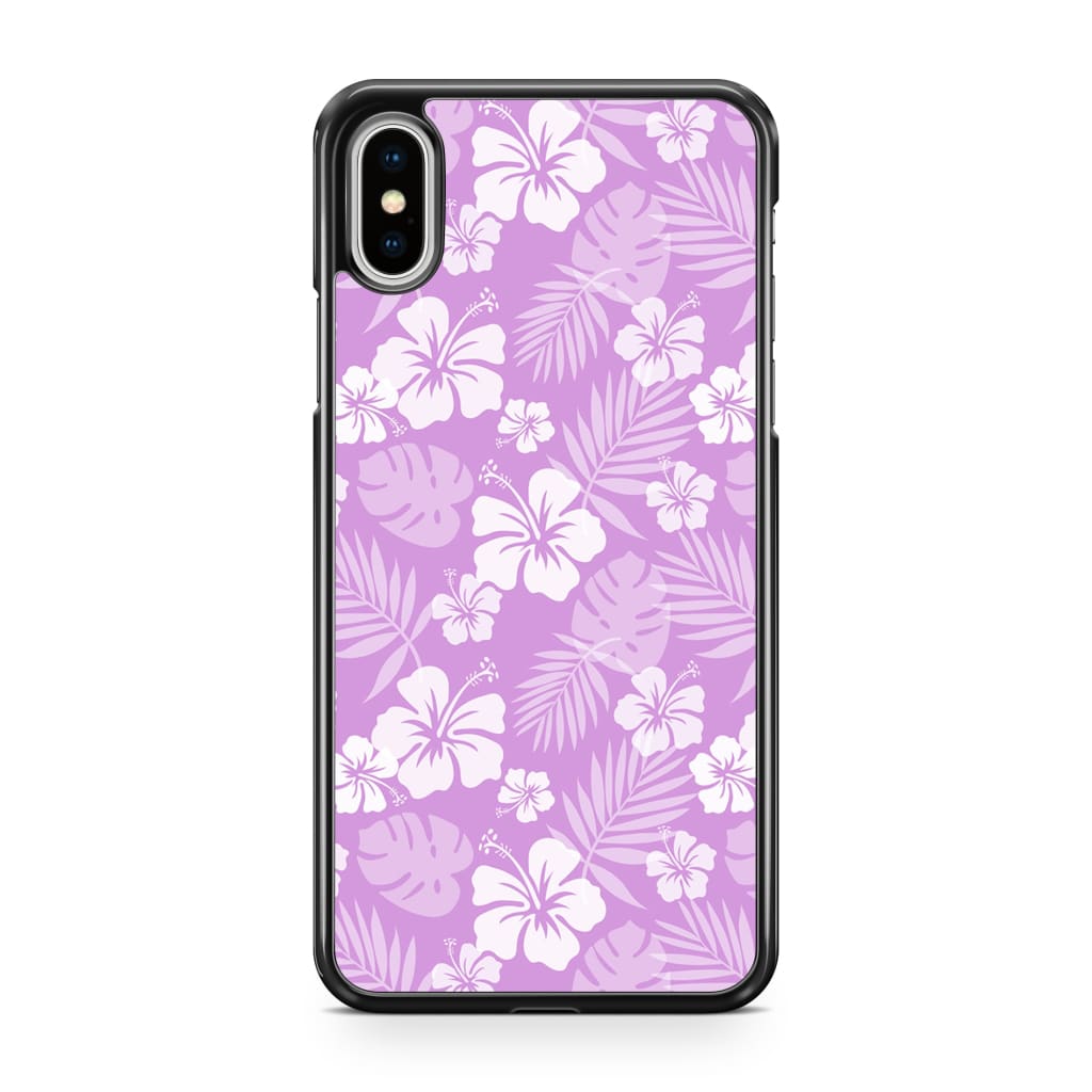 Lavender Hibiscus Phone Case - iPhone XS Max - Phone Case