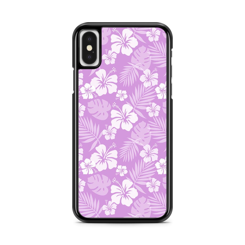 Lavender Hibiscus Phone Case - iPhone X/XS - Phone Case
