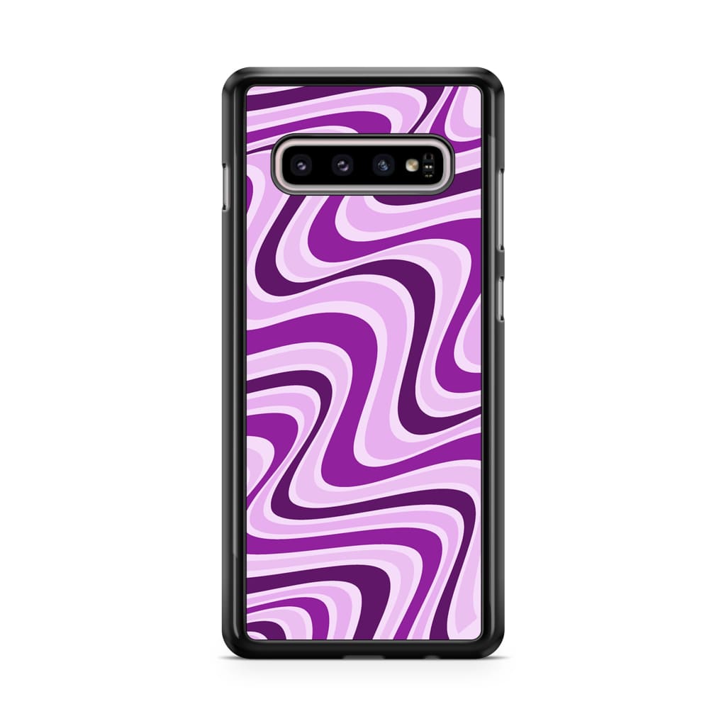 Lavender Retro Waves Phone Case - Galaxy S10 - Phone Case