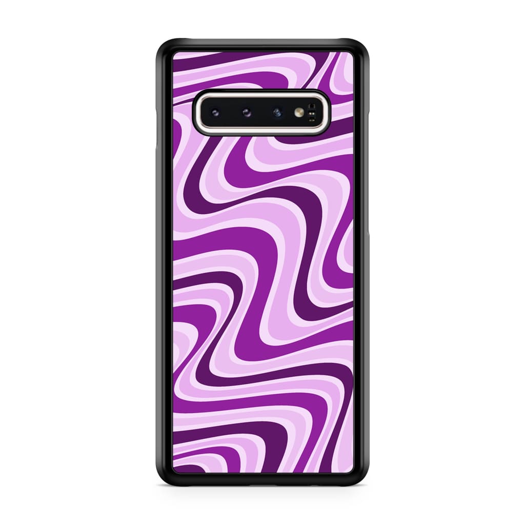 Lavender Retro Waves Phone Case - Galaxy S10 Plus - Phone 