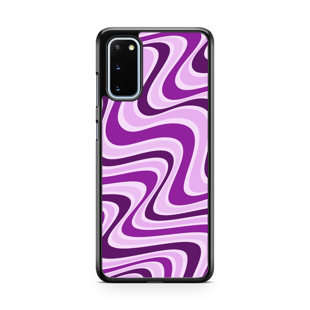 Lavender Retro Waves Phone Case - Galaxy S20 - Phone Case